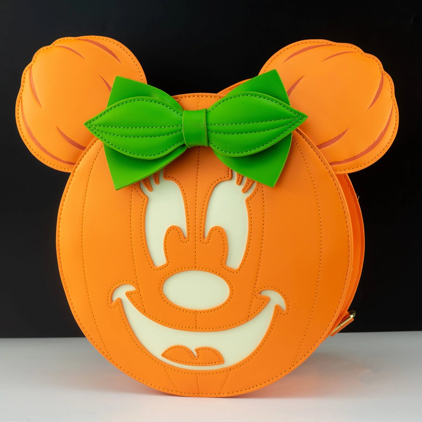 Pumpkin Minnie Glow Face Loungefly Mini Backpack