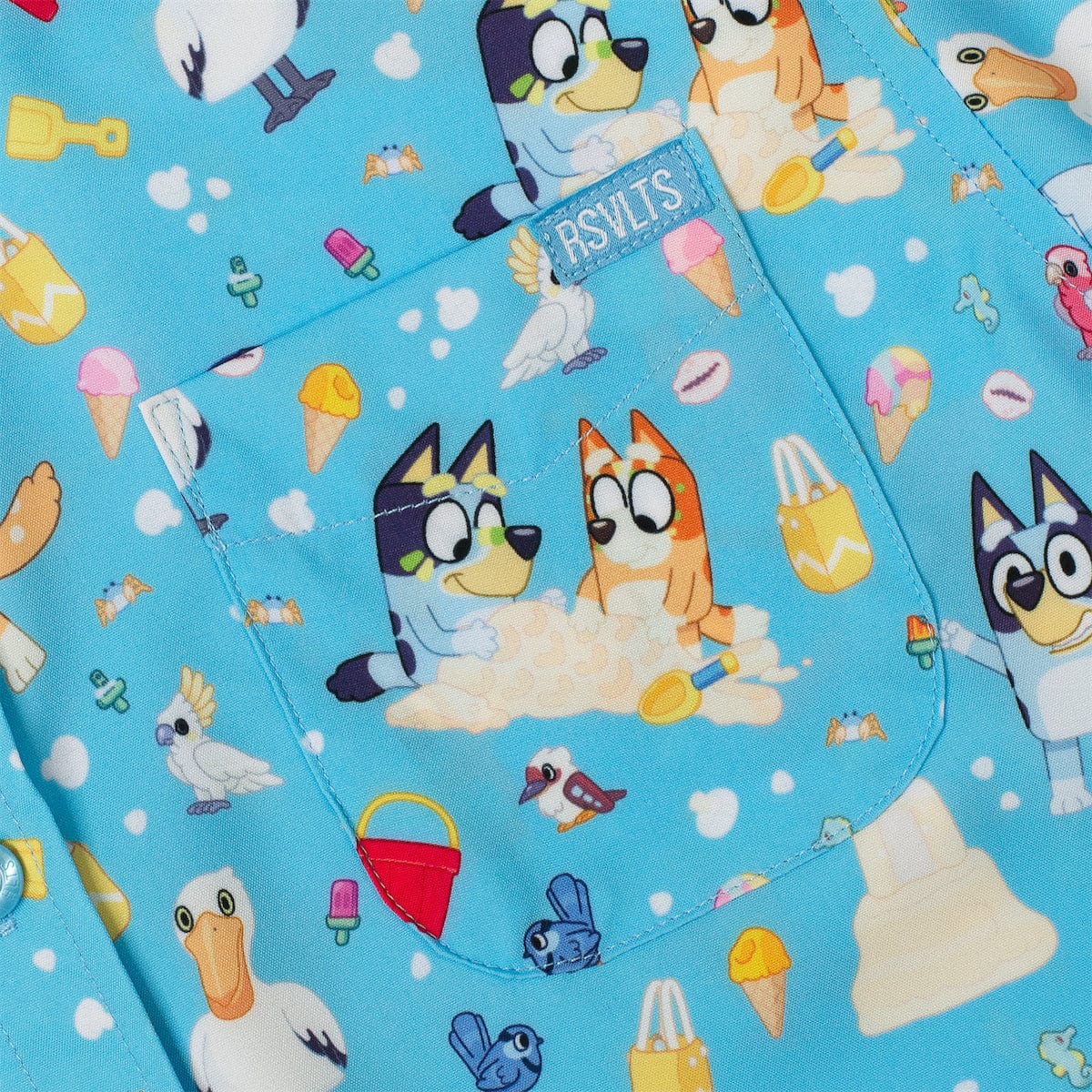 Bluey "Beach Day" – Youth KUNUFLEX Short Sleeve Shirt