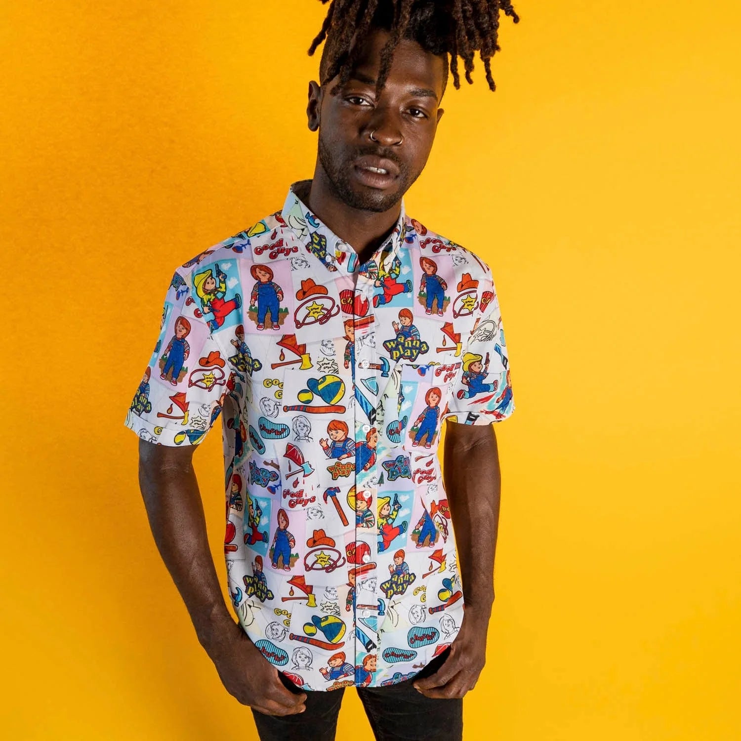 Chucky "Wanna Color?" – KUNUFLEX Short Sleeve Shirt
