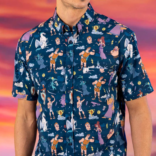 Disney’s Hercules "Grecian Gallery" – KUNUFLEX Short Sleeve Shirt