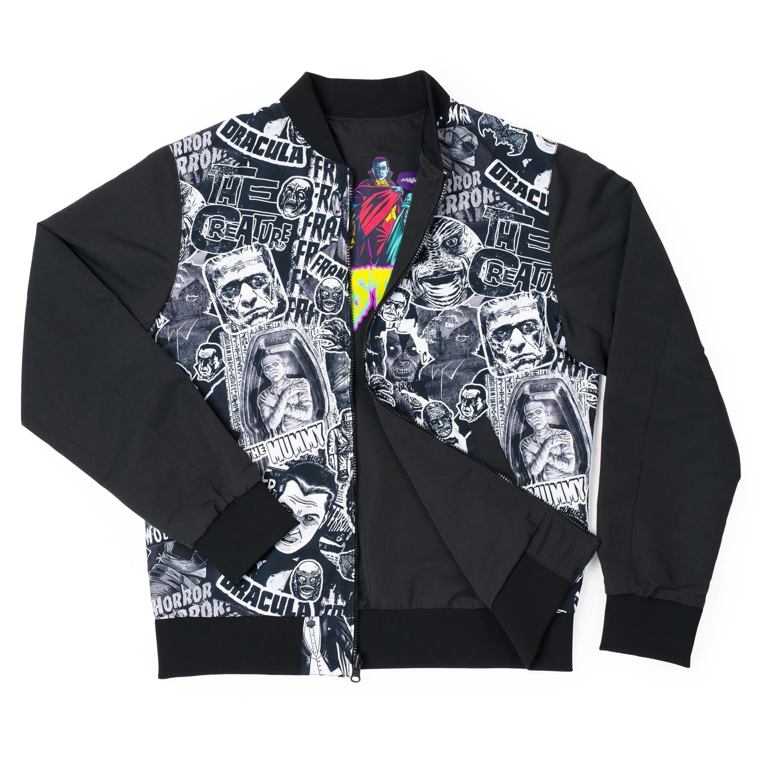 rsvlts universal monsters Universal Monsters Monster Mash-Up Reversible Bomber Jacket M