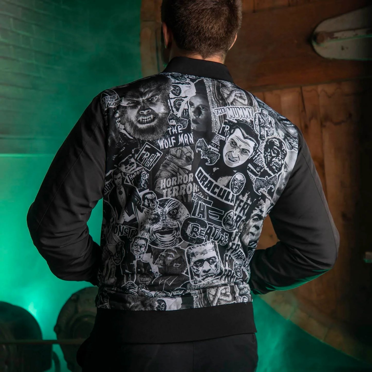 Universal Monsters "Monster Mash-Up" Reversible Bomber Jacket