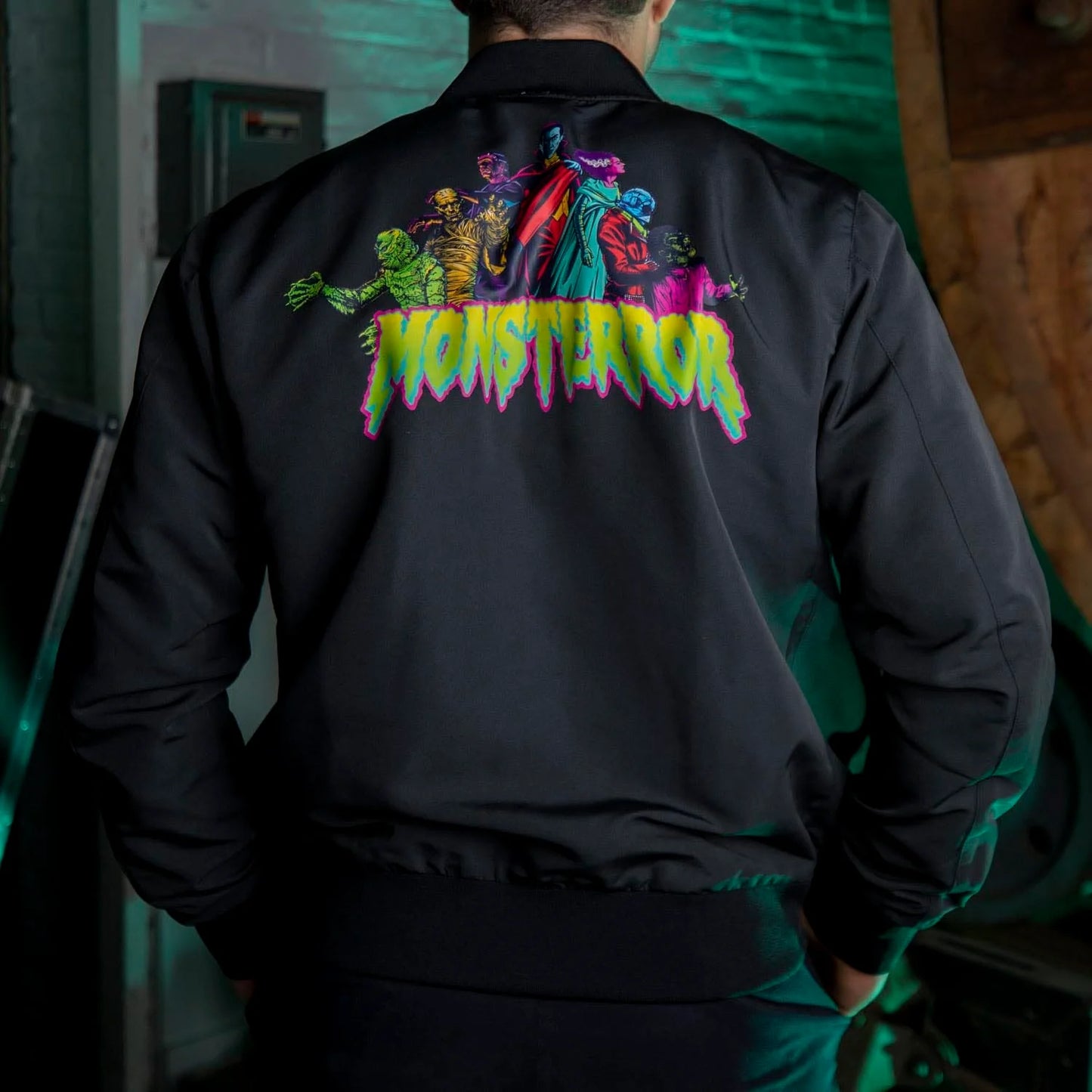 Universal Monsters "Monster Mash-Up" Reversible Bomber Jacket