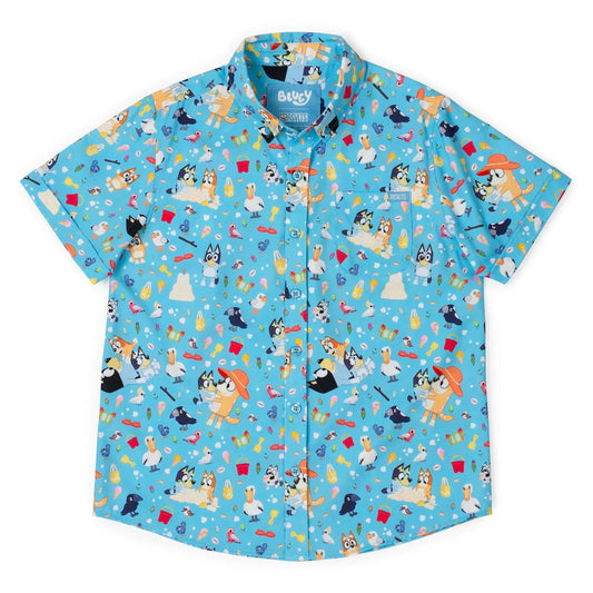 Bluey "Beach Day" – Youth KUNUFLEX Short Sleeve Shirt