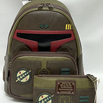 Star Wars Boba Fett Cosplay Mini Backpack & Wallet