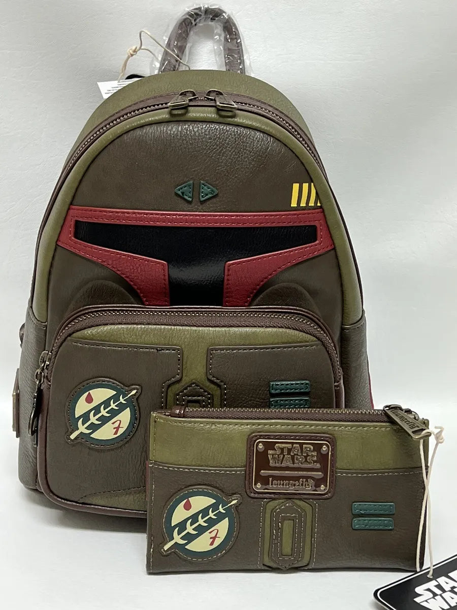 Star Wars Boba Fett Cosplay Mini Backpack & Wallet