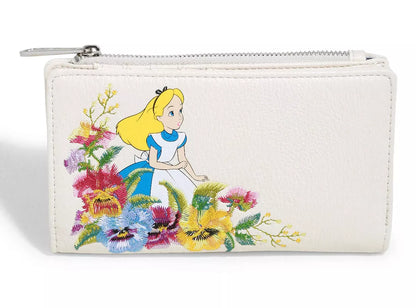 Alice in Wonderland Embroidered Floral Mini Backpack  & Wallet