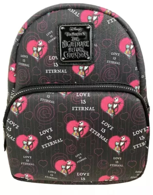 Jack & Sally Love is Eternal AOP Mini Backpack