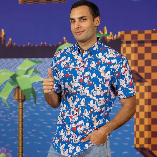 Sonic the Hedgehog "Catch Me If You Can" – KUNUFLEX Short Sleeve Shirt