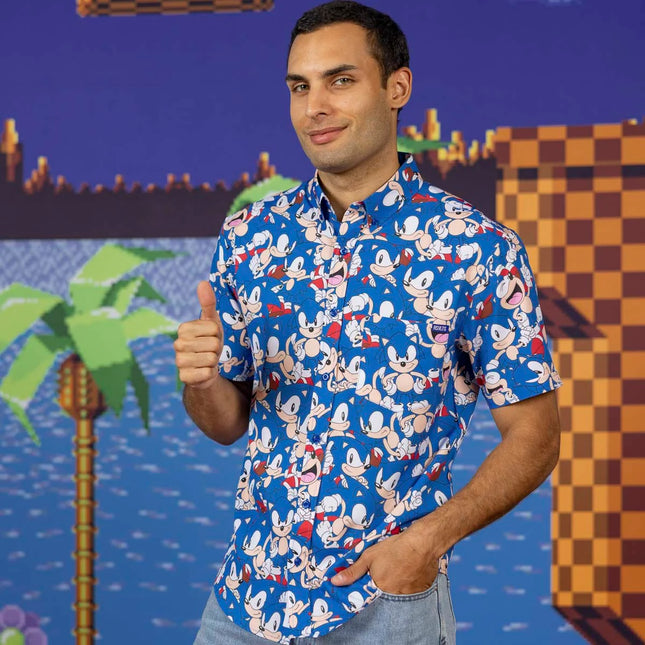 Sonic the Hedgehog "Catch Me If You Can" – KUNUFLEX Short Sleeve Shirt