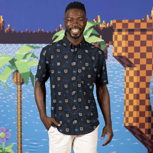 Sonic the Hedgehog "Power-Up" – KUNUFLEX Short Sleeve Shirt