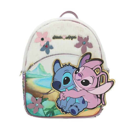 Stitch & Angel Plush Mini Backpack