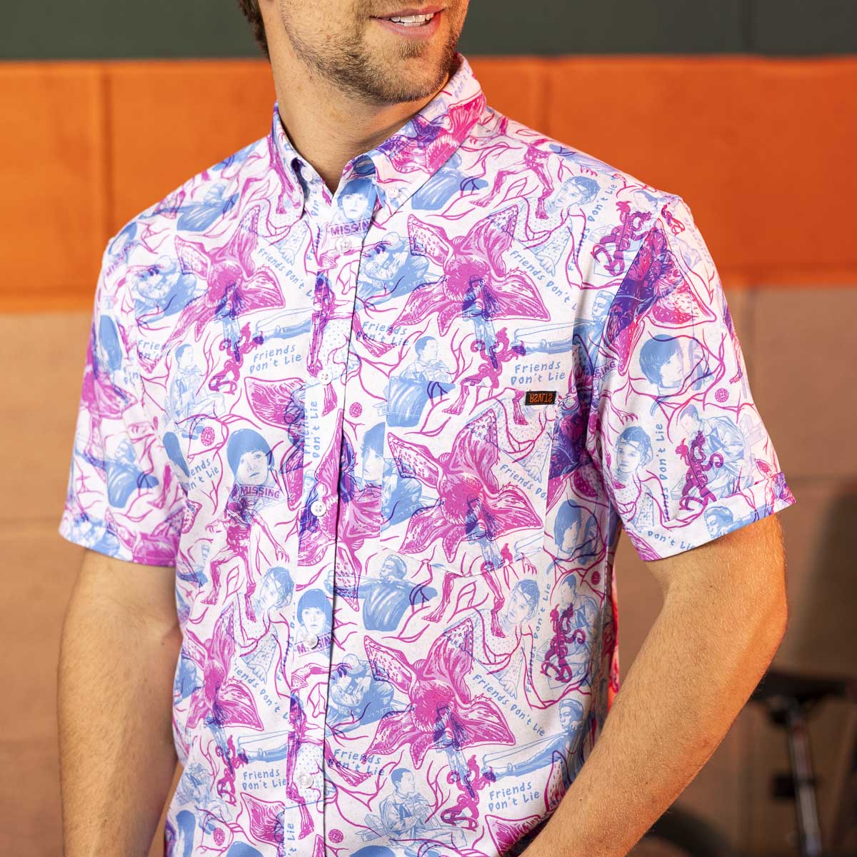 Stranger Things "Friends Don't Lie" – KUNUFLEX Short Sleeve Shirt