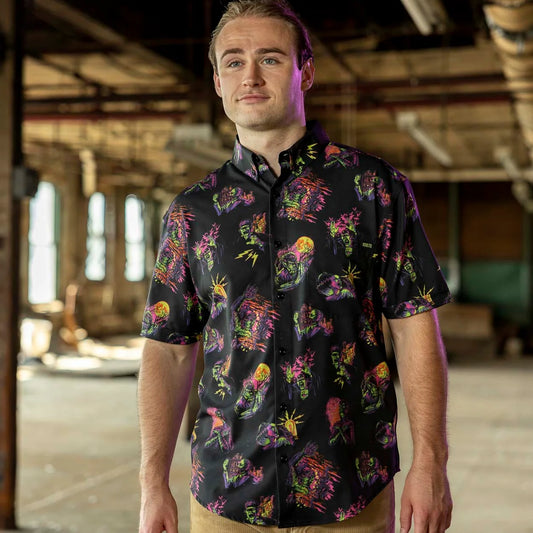 Universal Monsters "Fluorescent Frights" – KUNUFLEX Short Sleeve Shirt