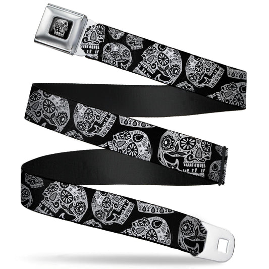 Dust of the Living II Skull Seatbelt Buckle Belt