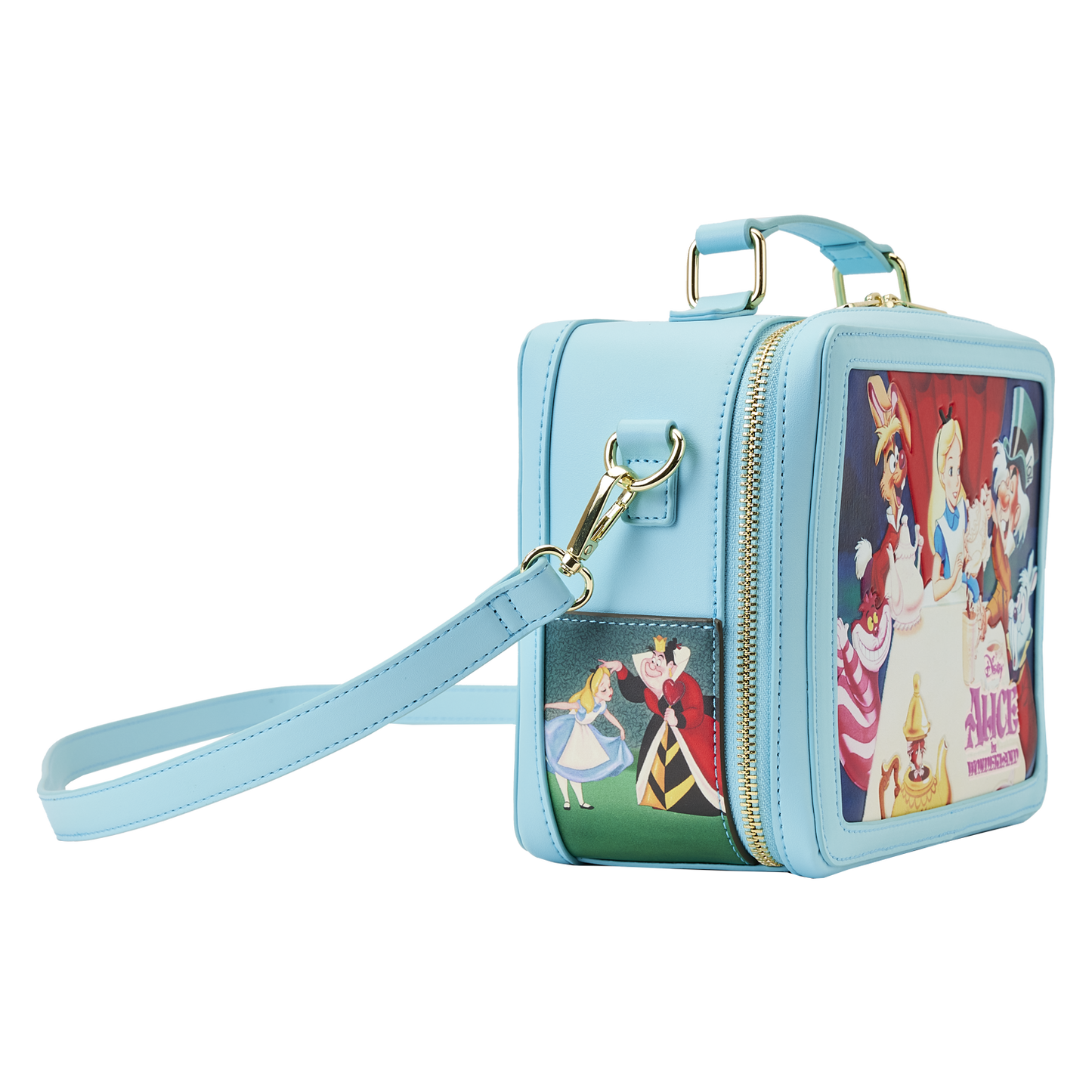 Alice in Wonderland Classic Movie Lunchbox Crossbody Bag Loungefly