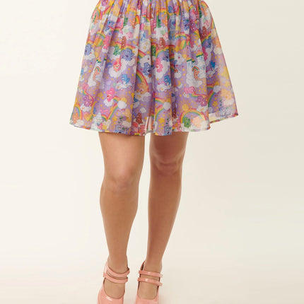 Care Bears x Unique Vintage Kingdom Of Caring Tulle Flare Skirt