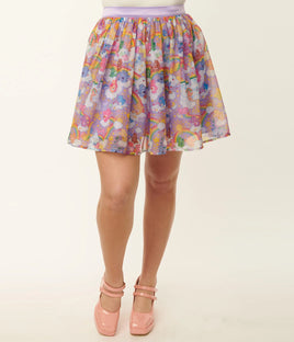 Care Bears x Unique Vintage Kingdom Of Caring Tulle Flare Skirt