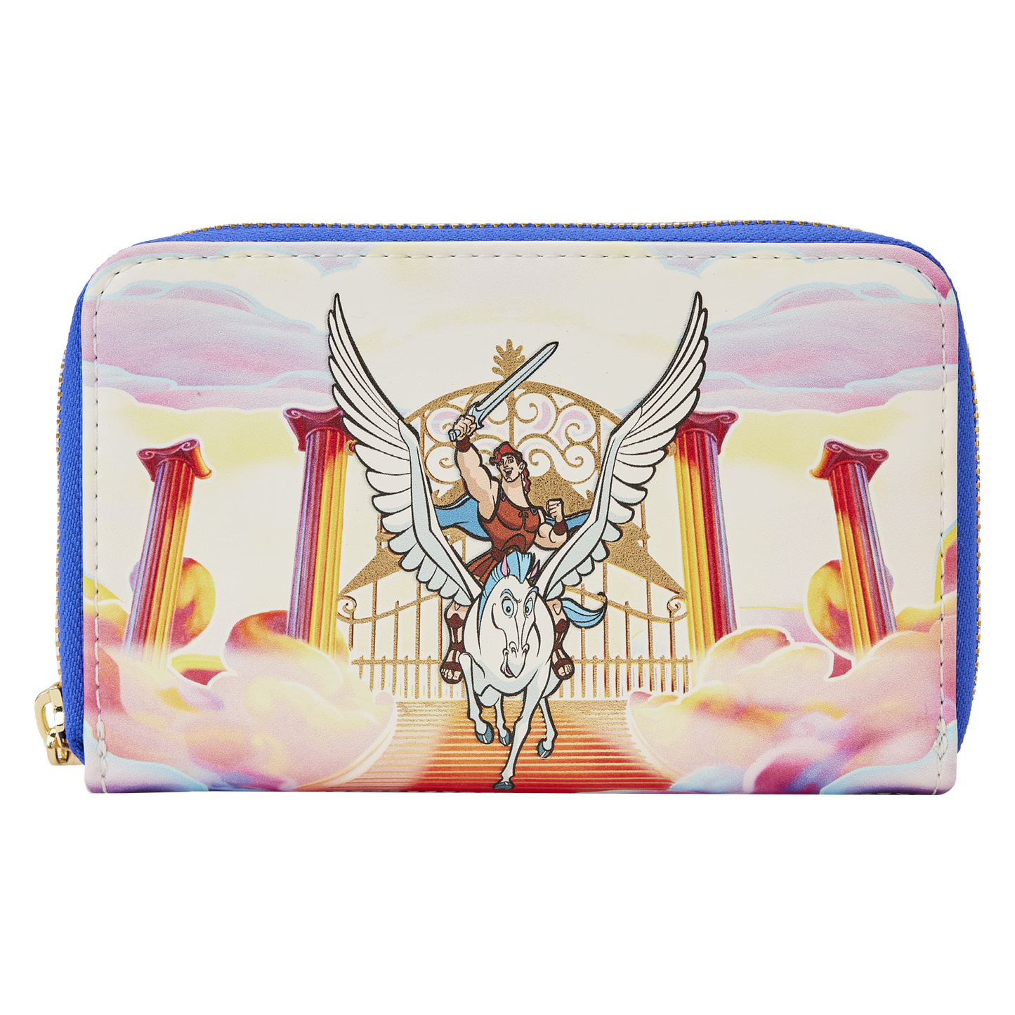 Hercules Mount Olympus Golden Gates Zip Around Wallet