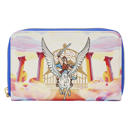 Hercules Mount Olympus Golden Gates Zip Around Wallet