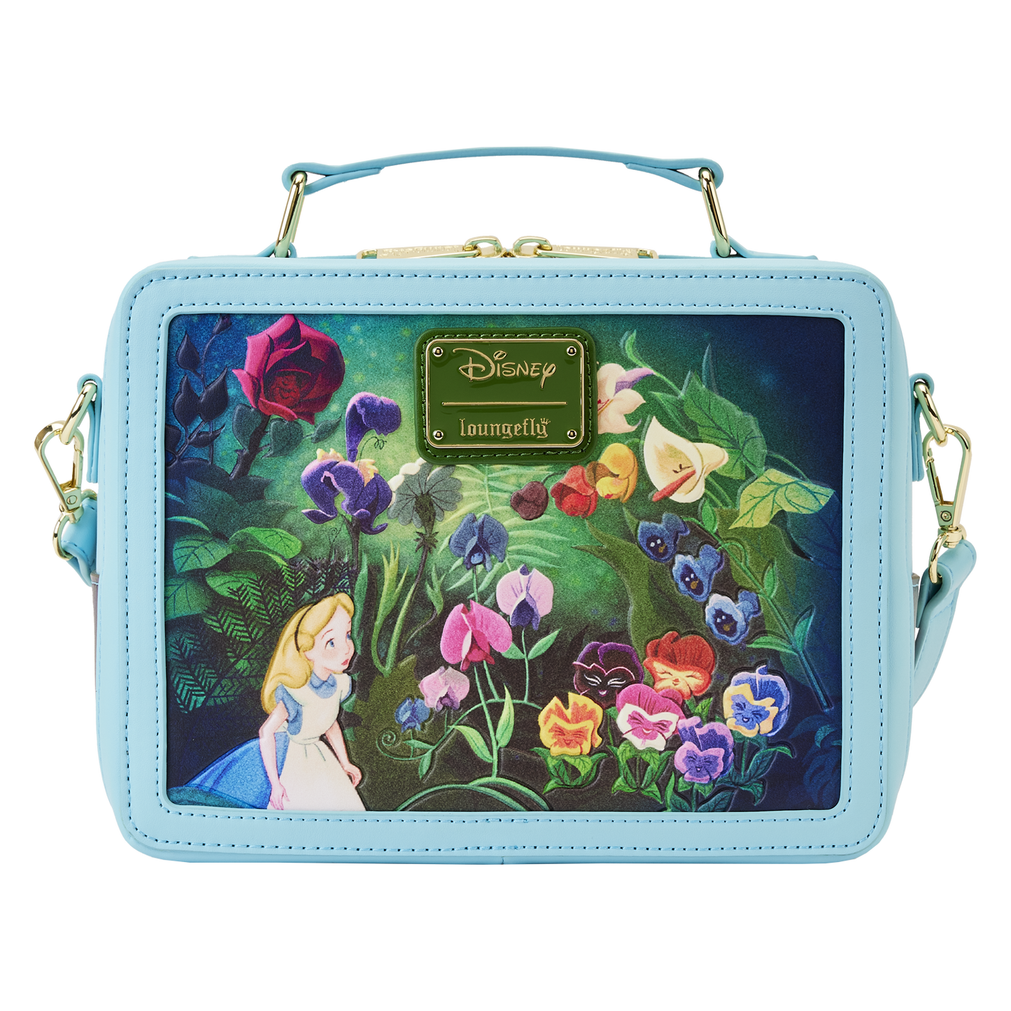 Alice in Wonderland Classic Movie Lunchbox Crossbody Bag Loungefly