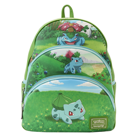 Pokémon Bulbasaur Evolutions Triple Pocket Backpack Loungefly