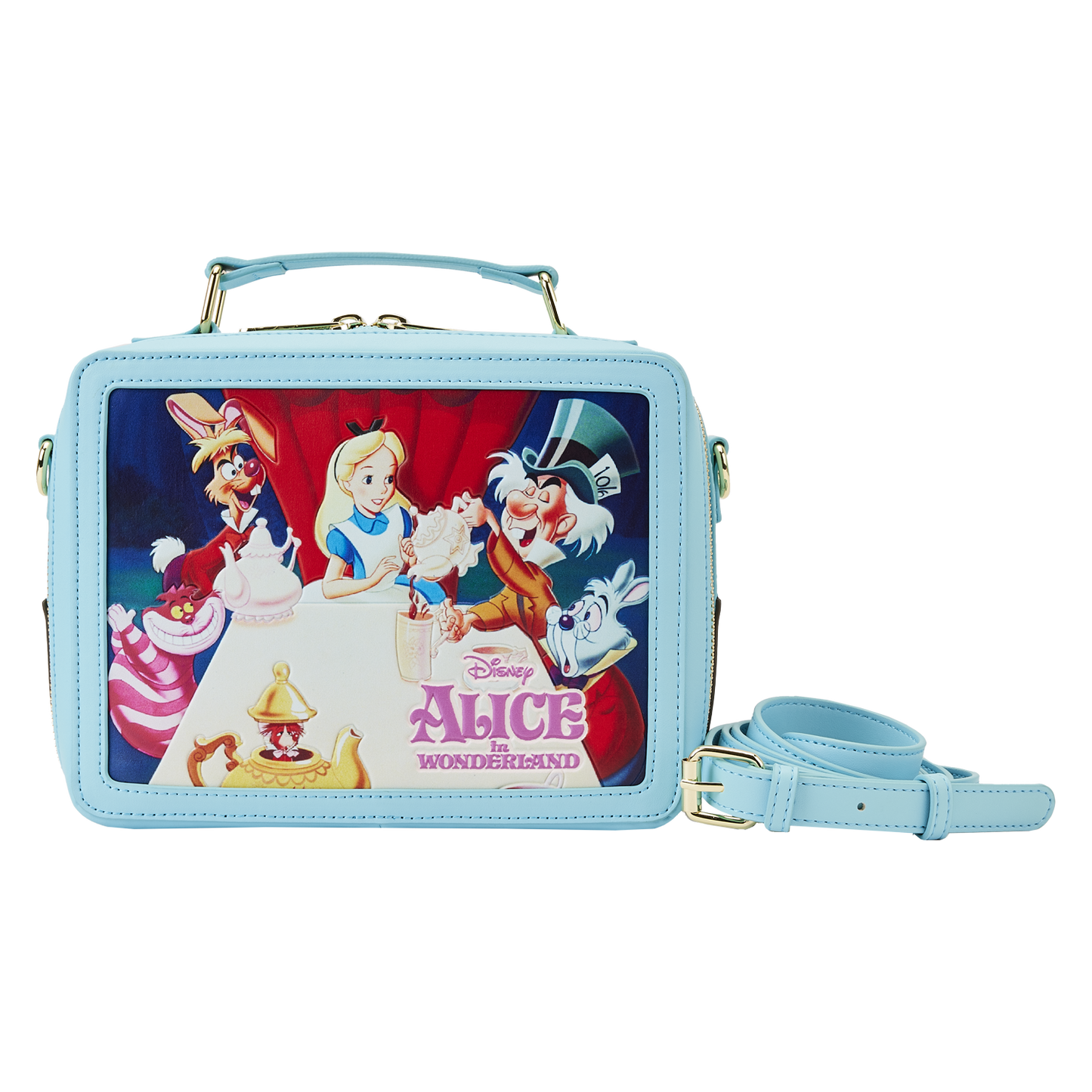 Alice in Wonderland Classic Movie Lunchbox Crossbody Bag Loungefly