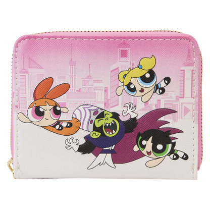 Powerpuff Girls Vs Mojo Jojo Zip Around Wallet Loungefly