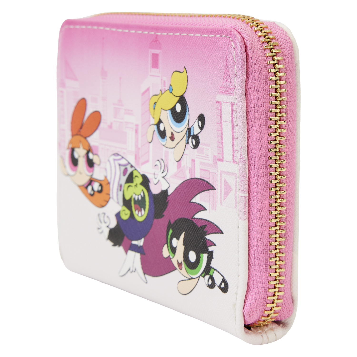 Powerpuff Girls Vs Mojo Jojo Zip Around Wallet Loungefly