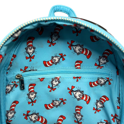 W11G LF DR. SEUSS CAT IN THE HAT AOP MINI BACKPACK