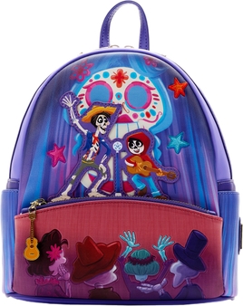 Loungefly Pixar Moments Coco Miguel & Hector Performance Scene Mini Backpack