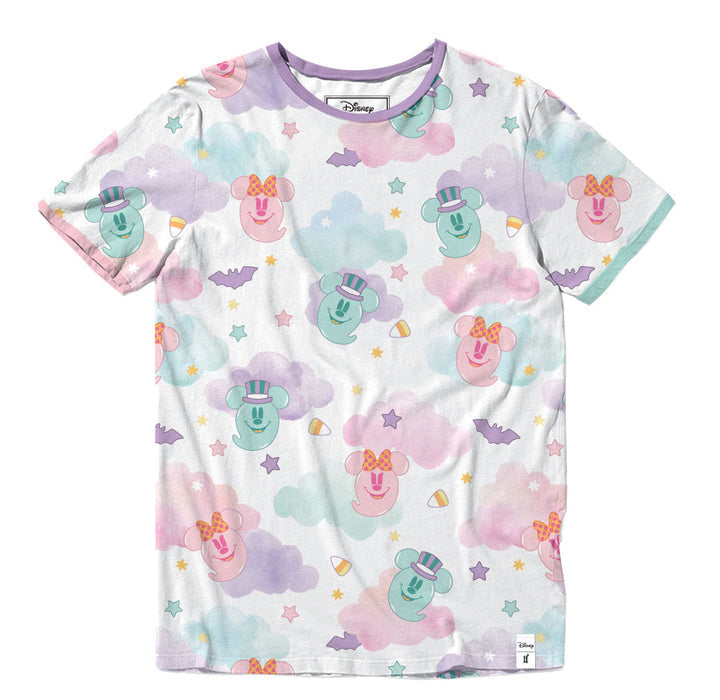 Disney Minnie and Mickey Pastel Ghost Unisex Tee