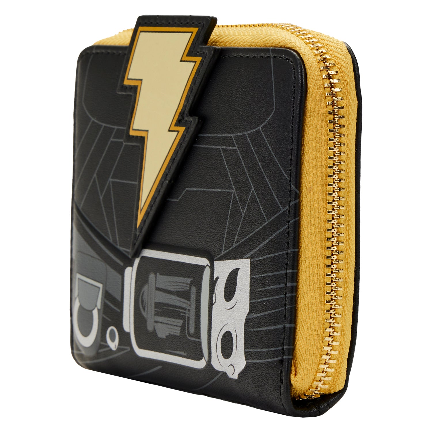 Black Adam Light Up Cosplay Zip Around Wallet 3