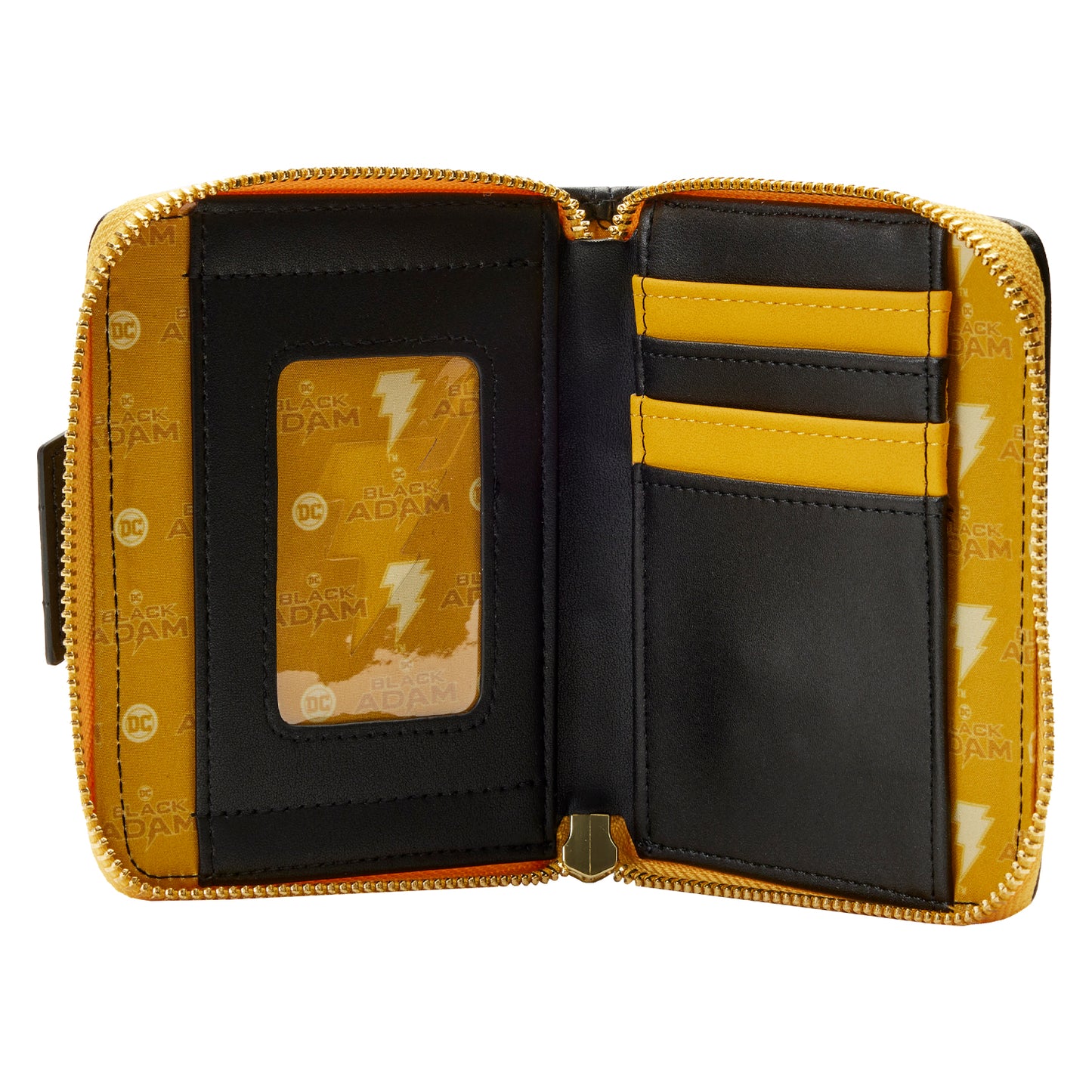 Black Adam Light Up Cosplay Zip Around Wallet