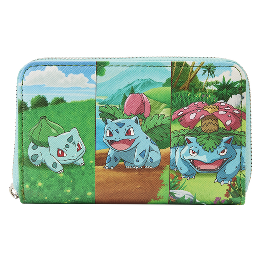 Pokémon Bulbasaur Evolution Zip Around Wallet Loungefly