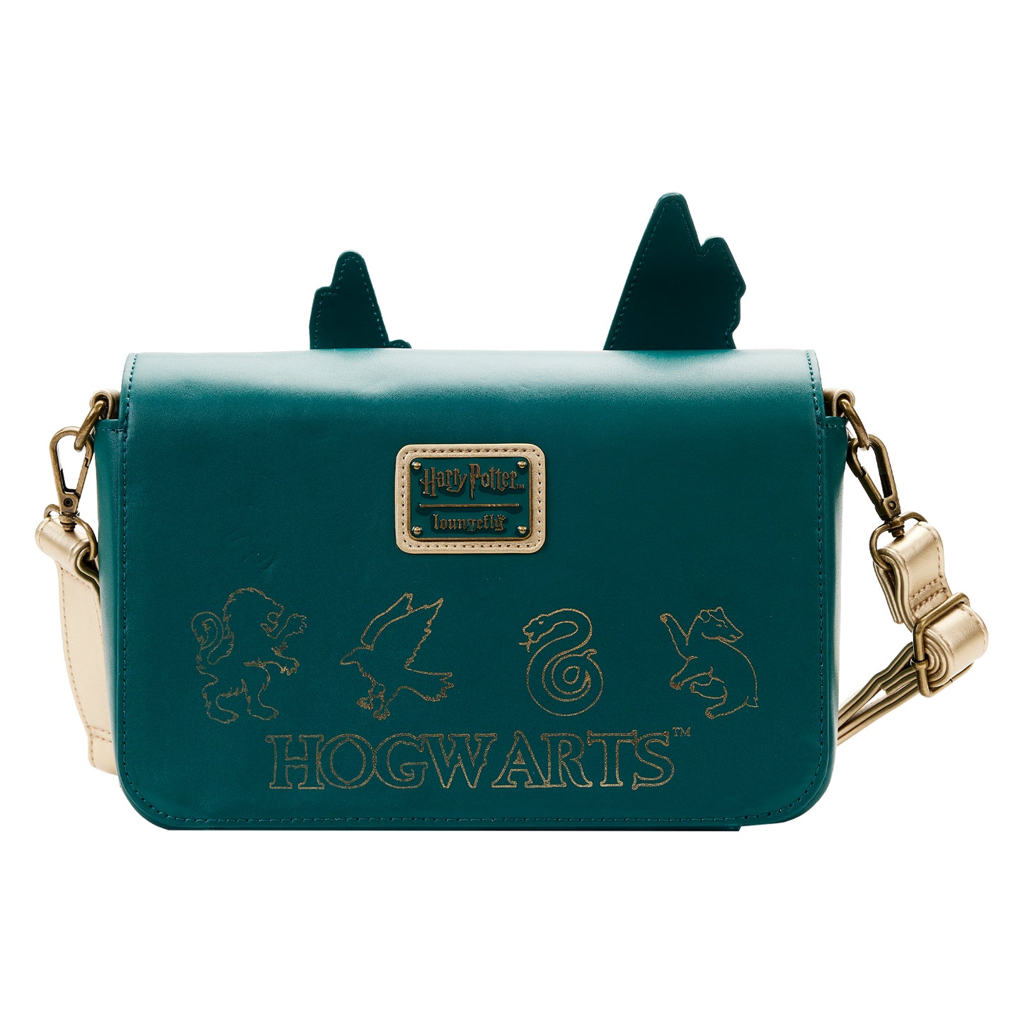 Harry Potter Golden Hogwarts Castle Crossbody Bag