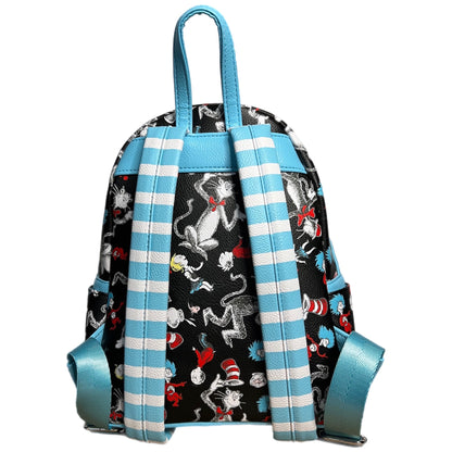 W11G LF DR. SEUSS CAT IN THE HAT AOP MINI BACKPACK