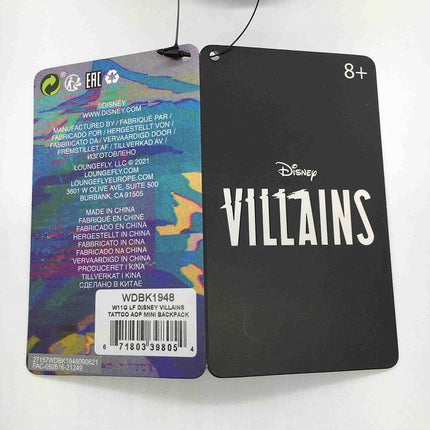 Disney Villains Tattoo AOP Mini Backpack