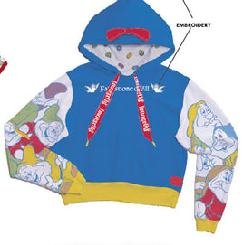 Snow White Cropped Hoodie