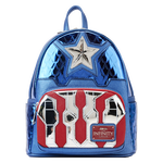 Marvel Metallic Captain America Cosplay Mini Backpack