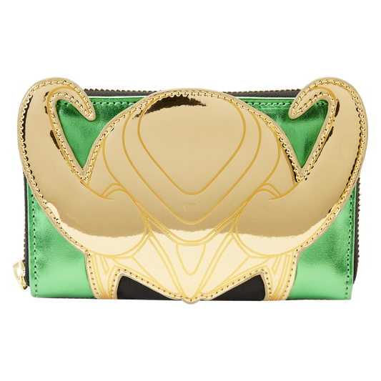 Marvel Metallic Loki Zip Around Wallet