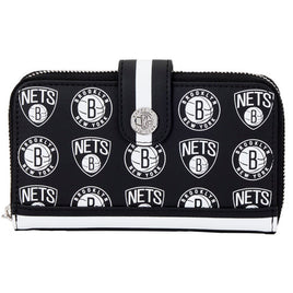 NBA Brooklyn Nets Logo Zip Around Wallet