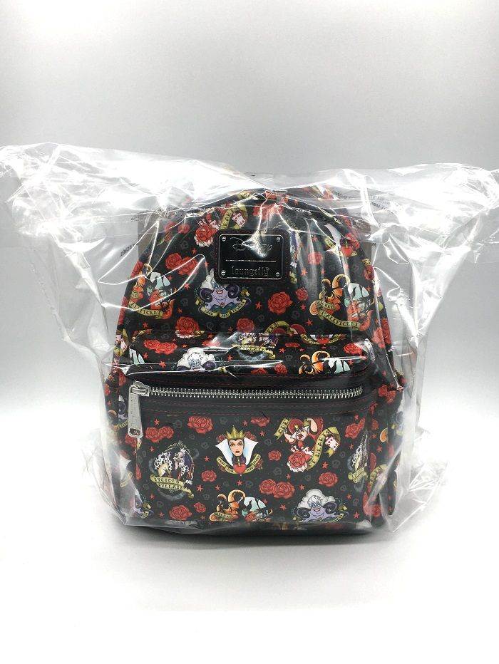 Amazon.com: Loungefly Disney Villains Tattoo All Over Print Women's Double  Strap Shoulder Bag Purse : Clothing, Shoes & Jewelry