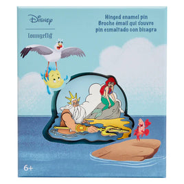 Little Mermaid Tritons Gift Hinged Pin