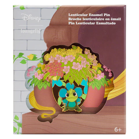 Tangled Pascal Flowers Lenticular Enamel Pin