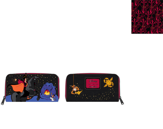 Disney Jafar Villains Scene Zip Around Wallet