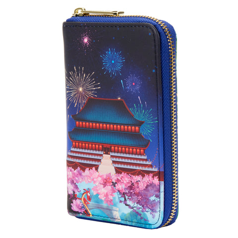 Mulan Castle Zip Around Wallet