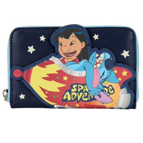 Lilo & Stitch Space Adventure Glow in the Dark Zip Around Wallet