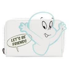 Universal Casper The Friendly Ghost Let's Be Friends Ziparound Wallet